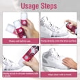 thumbnail image 2 of Quick Shoe Surface Cleaner  - No-Water Portable Shoe Cleaner for Travel, School, Dorm & Outside, 7oz x 2pack, 2 of 6