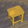 thumbnail image 3 of Merrick Lane Poly Resin Indoor/Outdoor All-Weather Adirondack Side Table in Yellow, 3 of 12
