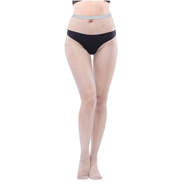ylioge Bas Résille Cuisse Femme Aguichant Creux Collants Chaussettes Dames Tendance Taille Haute Léger Collants Bas Soldes