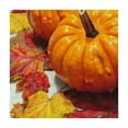 thumbnail image 4 of BANET Thanksgiving Day Square Tablecloth,wooden plank pumpkin pattern,Stain Wrinkle Resistant Reusable Washable Print Square table cloths,for celebrate party white, 4 of 8