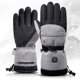 thumbnail image 4 of LargeGrey 3 guantes guantes cálidos para motocicleta senderismo invierno hasta hombres mujeres guantes calefactados y esquí 8 horas nivel impermeable D230, 4 of 5