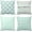 Mint Green, variant on Set of 4 Throw Pillow Covers Mint Moroccan Green Quatrefoil Gray Watercolour Stripes Arrows Generic Solid Decorative Bedroom Pillow Cases Home Decor Square 18x18 Inches Pillowcases