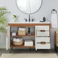thumbnail image 2 of Energize 48" Bathroom Vanity-EEI-5808-CHE-WHI-BLK, 2 of 12