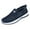 Blue, variant on XIMIN Men's Slip-On Mesh Orthopedic Sneakers Platform Walking Shoes Sports Loafers Boat Shoes Casual Comfy Non-Slip Breathable Hiking Working Footwear (43, Black)