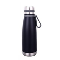 Stainless Steel Water Bottle, Wide Mouth Thermal Flask for Hot and Cold Drinks, 20oz Leakproof Vacuum Insulated with Tea Infuser & Cup Lid, Dishwasher Safe for Travel, Hiking, and Daily