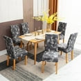 thumbnail image 3 of Dining Chair Covers, Stretch Chair Covers for Dining Room Set of 6, Removable Washable Chair Covers Protector for Dining Room, Hotel, Kitchen, 3 of 6