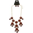 thumbnail image 2 of Mi Amore Necklace-Earring-Set Red/Gold-Tone, 2 of 3