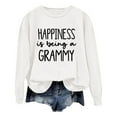 thumbnail image 1 of WEAIXIMIUNG Sweat-Shirt Surdimensionné pour Femmes Mode Décontractée Couleur Unie Manches Longues Imprimé Lettre Col Rond Hoodie, 1 of 4