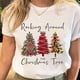 thumbnail image 2 of Camisetas estampadas de Papá Noel para mujer, camiseta de Navidad y Año Nuevo de los años 90, ropa femenina, Tops estampados, camiseta gráfica de dibujos animados a la moda para mujer, 2 of 5