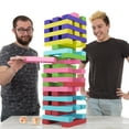 thumbnail image 6 of Giant Wooden Blocks Tower Stacking Game with Dice by Hey! Play! (Rainbow Color), 6 of 8