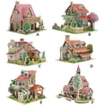 thumbnail image 2 of Vogacara Juguete de montaje 3D para niños, casa de montaje de papel, modelo para niños, juguete educativo DIY para edades tempranas, tipo 1 Juguetes Educativos No.04 Vogacara FN000126-04, 2 of 6