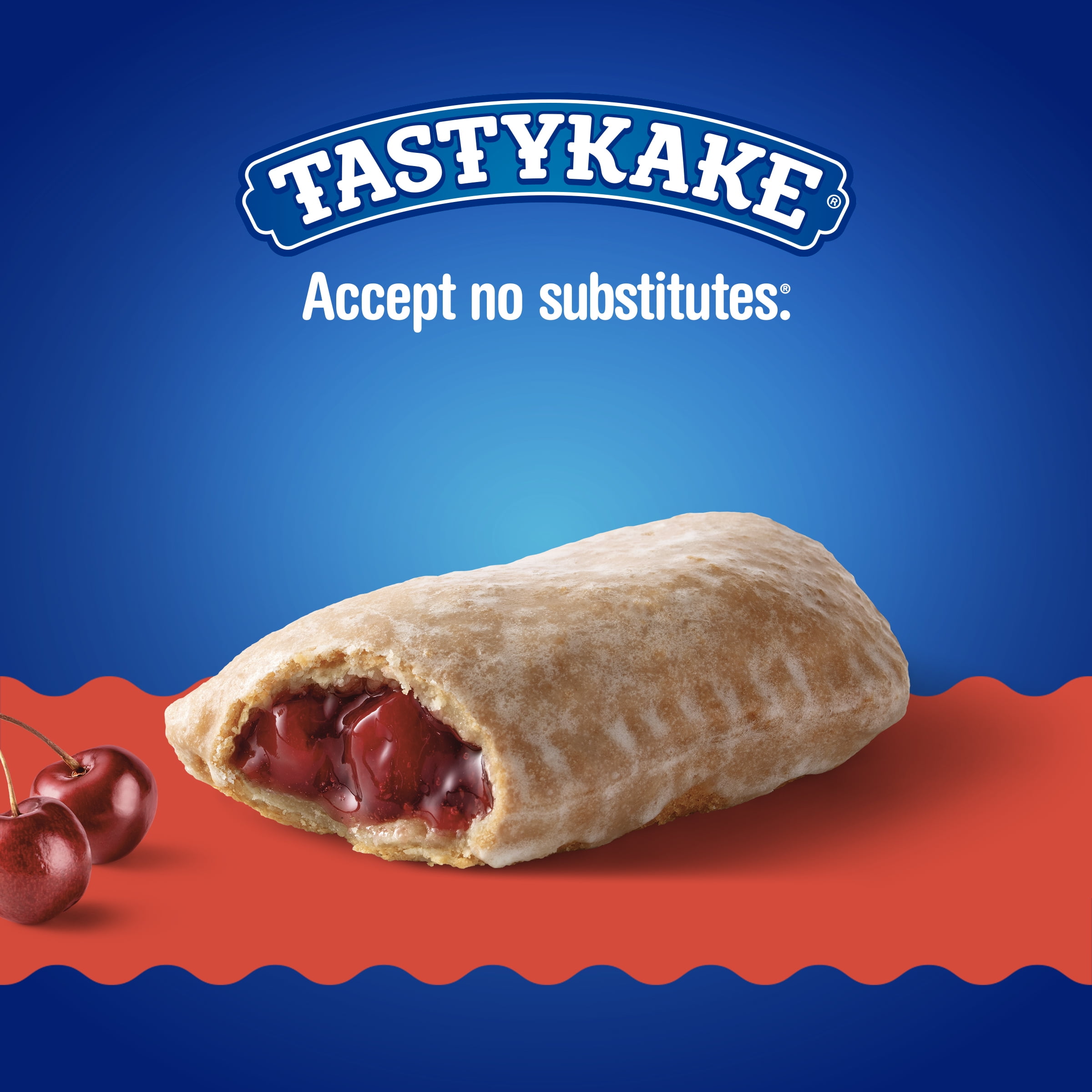 Tastykake Glazed Cherry Pie, Soft Glazed Topped Pie, 4.5 oz