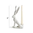 thumbnail image 3 of Vggrvlo Easter Bunny Candlestick Holders Vintage Rustic Bunny Stick Holders Resin Taper Candle Centerpieces Decor for Easter Fireplace Mantle Dining Table, Holiday Office Home Gift Shape A, 3 of 6