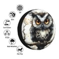 thumbnail image 4 of Pofeuu Whimsical Owl On Branch Print Spare Tire Wheel Cover for Car Truck SUV Camper Universal Fit Spare Tire Cover RV Spare Tire Covers-14 inch, 4 of 6