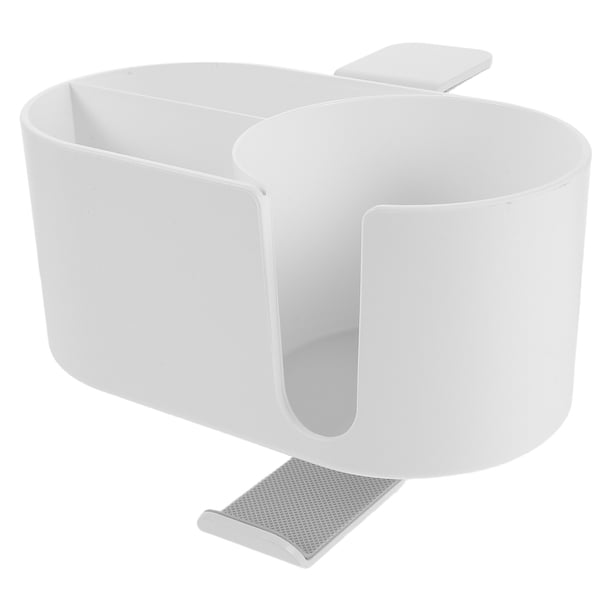 Portavasos con abrazadera - Soporte para auriculares y taza de café - 4 en 1 con organizador de bolígrafos para oficina, mesa de juegos, encimera y almacenamiento