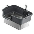 thumbnail image 6 of EHJRE Large Cat Litter Box Litter Pan Heightening, Semi Enclosed for Small Large Cats High Sided Sturdy, Anti Splashing, Cat Toilet Dark Gray, 6 of 8