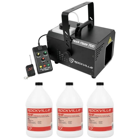 Dmx Haze Machine - Rockville ROCKHAZE 700 CFM DMX Water Based DJ/Club Haze Machine+(3) Gal Fluid