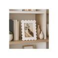 thumbnail image 2 of Decorative Scallop Edge Picture Frame for Home Decor - Photo Frame for Tabletop Accent, Mantel, or Living Room Display - Bedroom Nightstand Styling or Office Desk Decoration - 8", White, 2 of 10