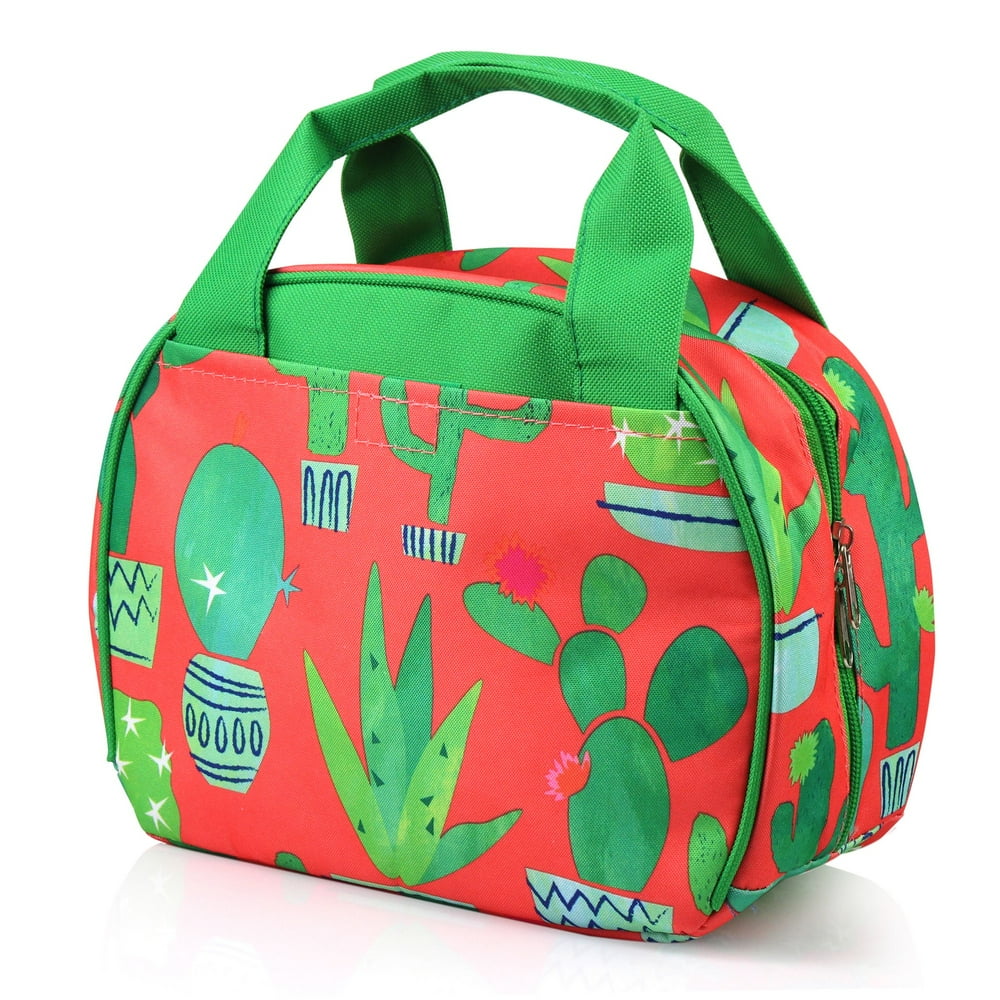 Zodaca Women Girl Stylish Small Reusable Insulated School Lunch Tote