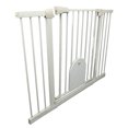 thumbnail image 1 of Puerta para niños para escaleras, puerta, valla para bebés y mascotas, 78 cm, cierre automático, puerta para bebés con doble bloqueo ajustable, 1 of 14