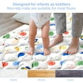 thumbnail image 3 of Premium Foam Baby Play Mat 50" x 50", Thick One-Piece Crawling Mat, Odorless Baby Mat Floor Mat, Non-Slip Cushioned Baby Playmat for Infants,Babies. Machine Washable for Easy Care- Animal World, 3 of 12