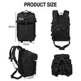 thumbnail image 2 of Mochila táctica WOLT 45L Military Molle para hombre negra, 2 of 7