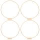 thumbnail image 5 of Juego de 2 aros florales de metal para centro de mesa con base, atrapasueños, corona de boda, anillos DIY, 5 of 7