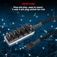 thumbnail image 1 of 1 a 5 4 pines PWM CPU Cooler Fan PC Case Cooling Fan Cable de alimentación con funda Hub, 1 of 9