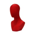thumbnail image 3 of Vaveren Mannequin Head Shoulder Bust Businesses Shopping Mall Hats Display Stand Red, 3 of 8