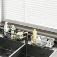 thumbnail image 1 of Organizador de Fregadero con Soporte para Esponjas | Herramienta de Almacenamiento Compacta y Elegante | Soporte para Esponjas de Drenaje | Material Plástico | Color Negro | 24 X 9,8 X 7,2 Cm | Resis, 1 of 6
