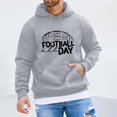 thumbnail image 1 of WILLBEST Sudaderas De Hombre Men Rugby Printed Pocket Drawstring Hooded Sweatshirt Casual Loose Comfortable Business Sweatshirt XGrande, 1 of 3
