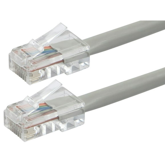 Monoprice Câble Patch Ethernet Cat6 - 15 Pieds - Gris, RJ45, Bris, 550Mhz, UTP, Fil de Cuivre Pur, 24AWG - Série Zeroboot
