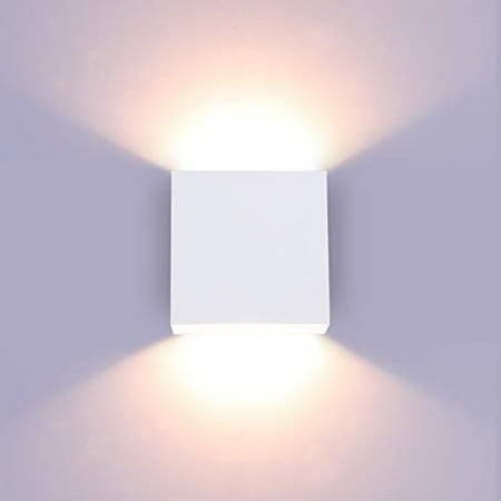 

Modern Wall Sconce Dimmable 10W Hardwired Up Down Wall Mount Lights Indoor Mini Metal LED Wall Lamp for Living Room Bedroom Hallway Decor Warm White O1181TP