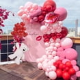 thumbnail image 1 of Kit con forma de arco con forma de guirnalda con globos, diseño de macarrones, color rosa, para fiestas, 1 of 5