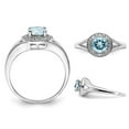 thumbnail image 2 of 7/10 Carat (ctw) Aquamarine Ring in Sterling Silver, 2 of 4