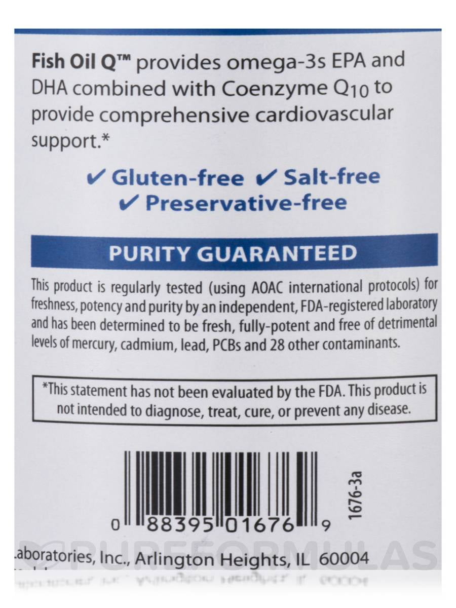 Carlson Laboratories Fish Oil Q 100 60 Softgel