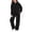 Black, variant on Girls Boys Sweatsuit 2 Piece Outfits Hooded Sweatshirt and Sweatpants Fleece Lined Tracksui𝘁 Plain Athletic Jogger Sets Warm