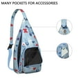 thumbnail image 2 of 4-Pockets Cross Body Bags for Woman Men,Cute Sea Life Sling Bag Chest Bag with Adjustable Strap Women's Crossbody Bags for Outdoors Hiking Traveling, 2 of 4