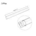 thumbnail image 2 of Plastic Pipe Rigid Tube Clear 0.31"(8mm) ID 0.4"(10mm) OD 6" (150mm) for Lighting, Water Plumbing, Pack of 3, 2 of 6