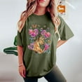 thumbnail image 2 of Ichuanyi Womens Shirts , Oversized T Shirts For Women Plus Size Graphic Drop Shoulder Short Sleeve Tops Summer Loose Pullover Tees, 2 of 4