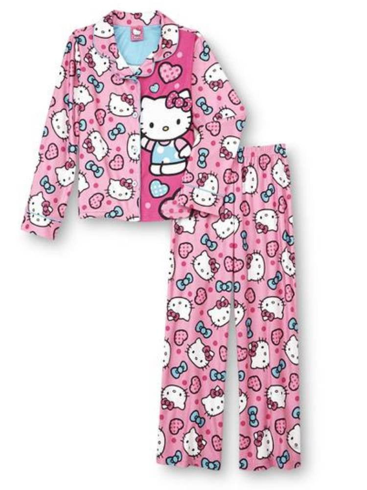 girls button up pjs