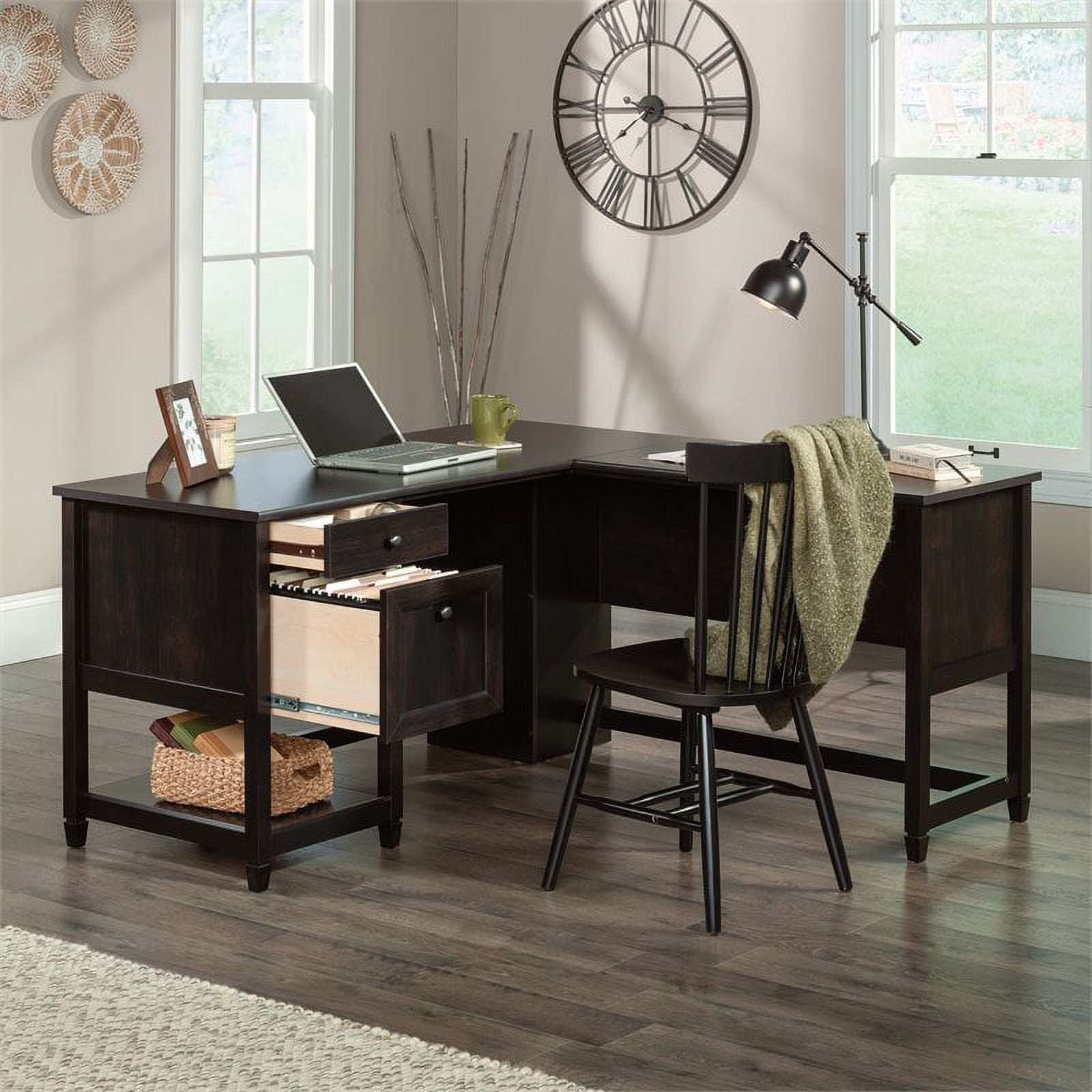 Sauder l 2024 shaped desk walmart