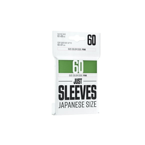 Sleeves: Just Sleeves: Japanese Size Green (60) New