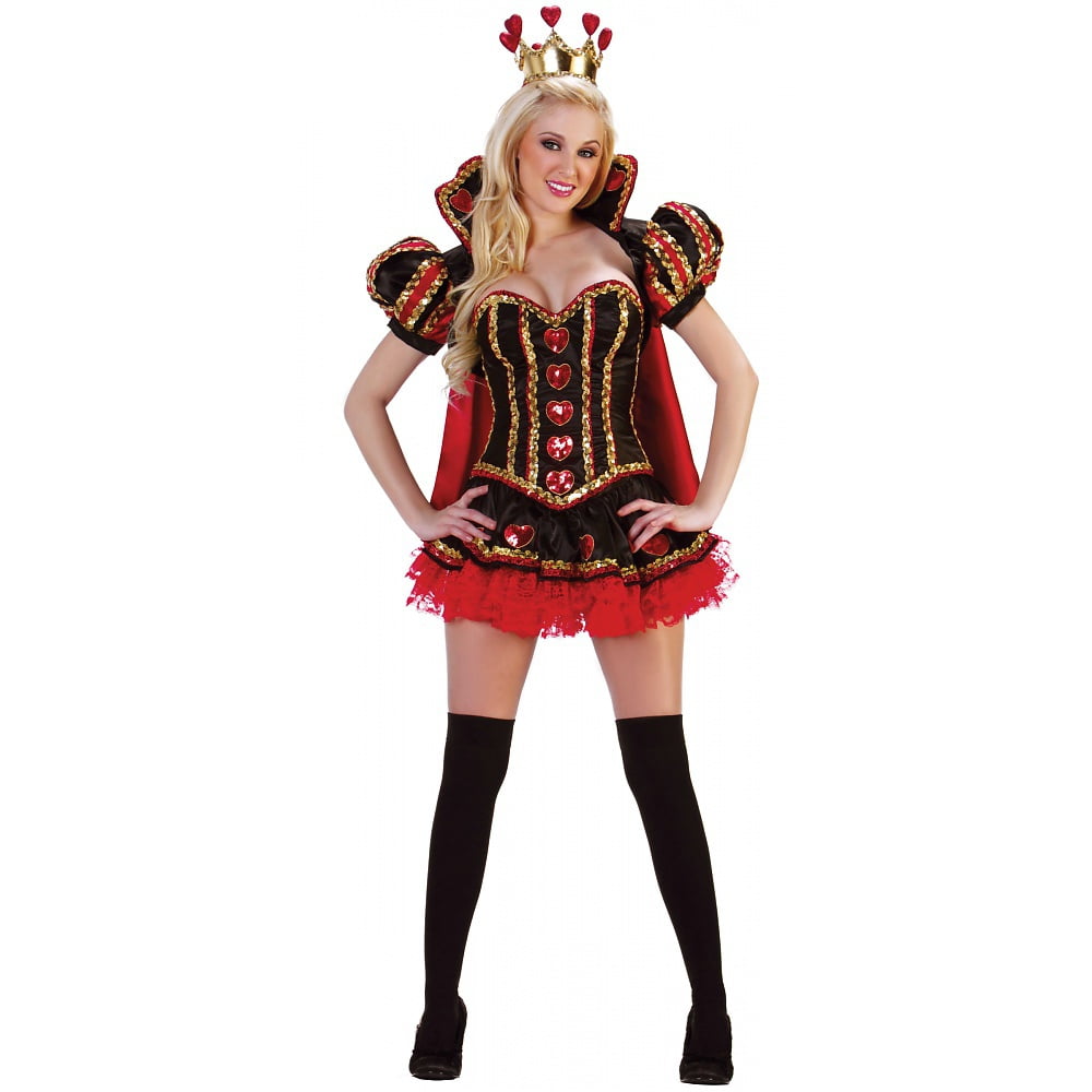 Deluxe Queen of hearts S-2XL FREE Corset Included AND Accessories Plus Size Queen  Of Hearts