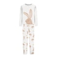 thumbnail image 4 of Family Easter Pajama Set Long Sleeve Top Pants Breathable Comfortable Fabric Bunny Egg Print Loungewear Perfect For Spring Celebrations And Family Bonding, 4 of 4