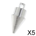 thumbnail image 1 of Colaxi 5-Lot de 6 Bouchon d'Extrémité en Alliage d'Aluminium pour Tente/canopy Camping Randonnée 19mm 5 Pcs, 1 of 8