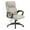 Charcoal, variant on Managers Chair Taupe Faux Leather and Gray Mesh Accents with Padded Arms