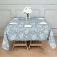 thumbnail image 3 of Pioneer Flower Floral Print Pattern Square Tablecloth, Waterproof Wipeable Spillproof Washable Table Cover for Home Kitchen Party and Daily Decor 60"x60", 3 of 6
