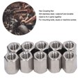 thumbnail image 2 of "10-Pack M10x1.5 Stainless Steel Hex Coupling Nuts - 25mm Length, 304 Grade Rustproof Threaded Connectors for Bolts & Studs", 2 of 6