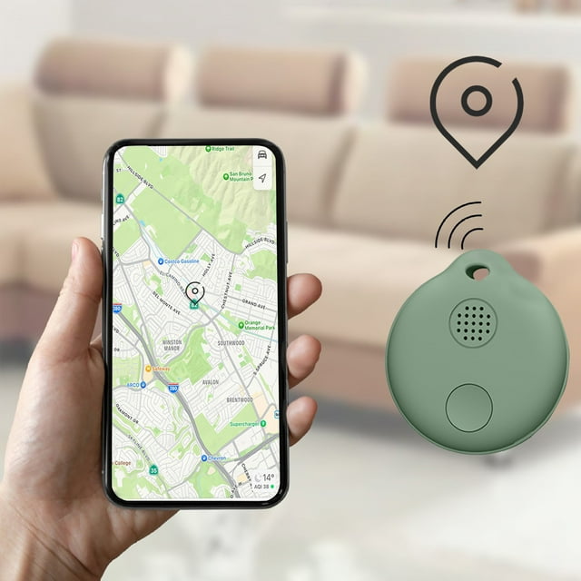 NARABB Key Wallet Wireless Finder Portable Positioning Bluetooth Loss Prevention Location Record Real Query Disconnect Alarm